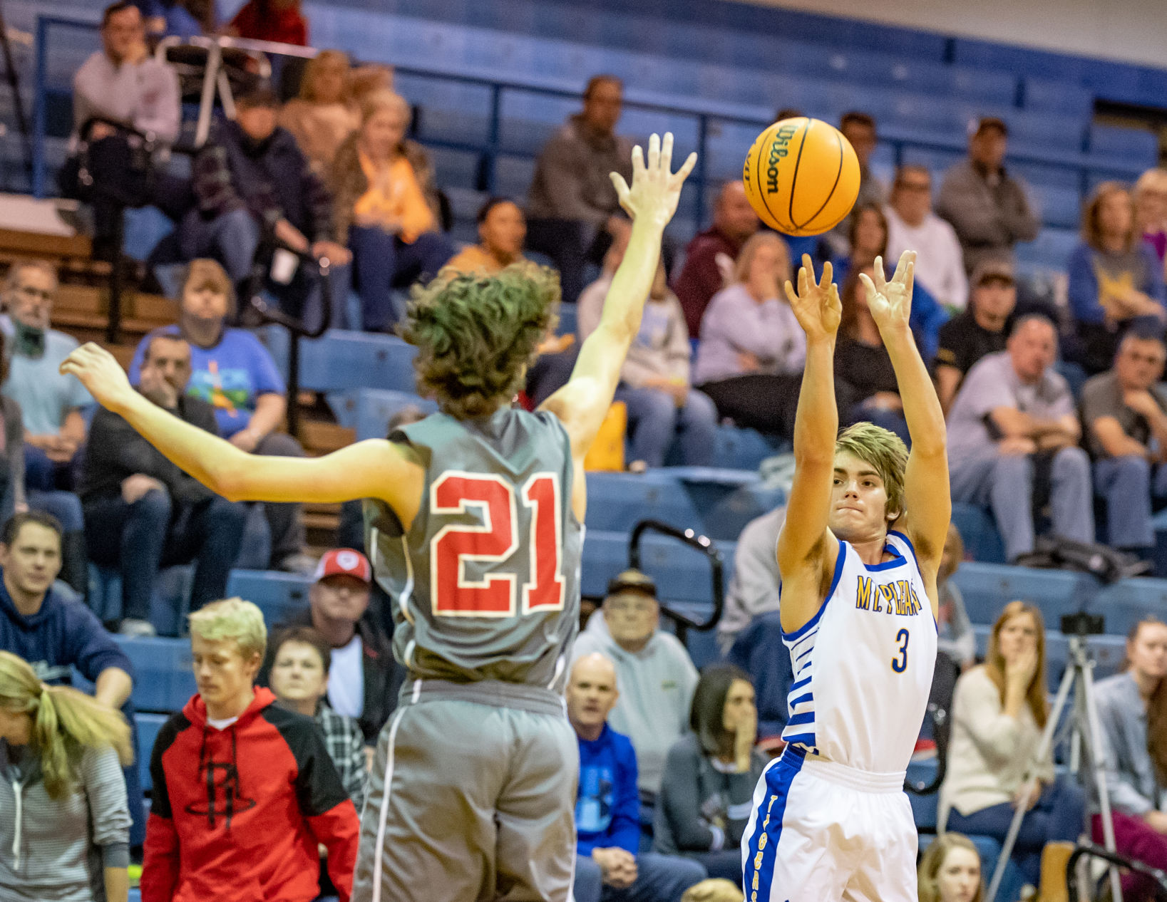 Friday night basketball action